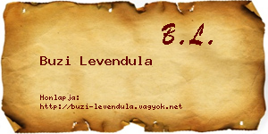 Buzi Levendula névjegykártya
